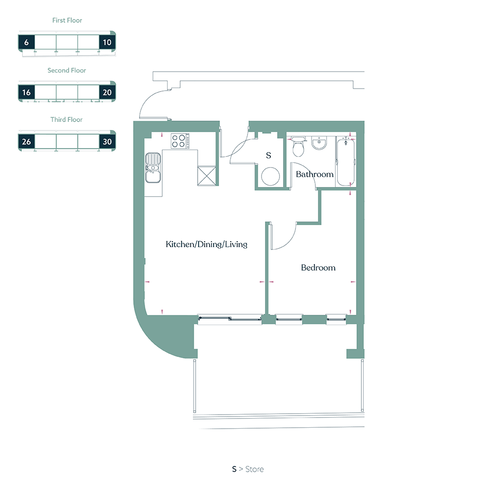 GECKO Edgewater [Apartments 6, 10*, 16, 20*, 26 & 30*] 1024Px Sq